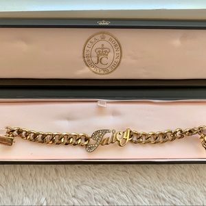 Juicy Couture ‘Juicy’ nameplate gold bracelet